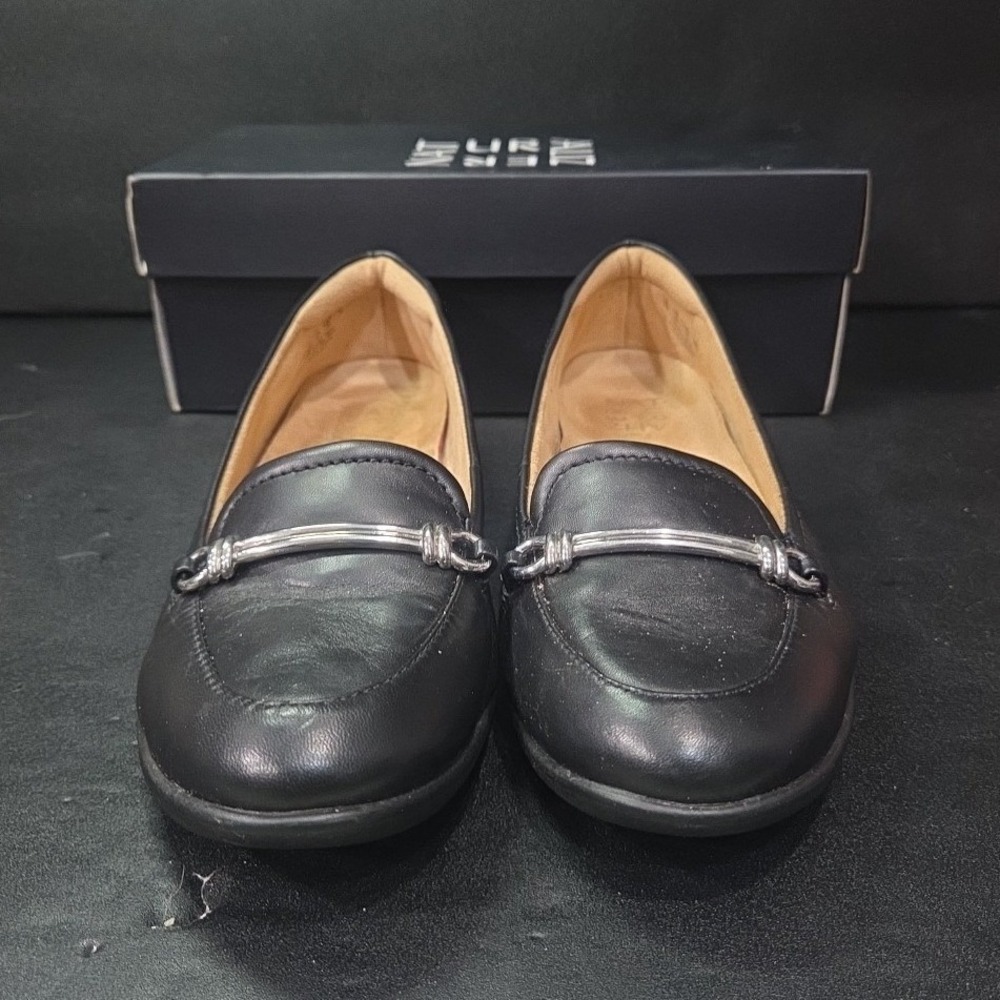 Naturalizer Florence Black‎ Leather Horsebit Loafers, Women's 8M, G8662L1001 - Picture 3 of 8